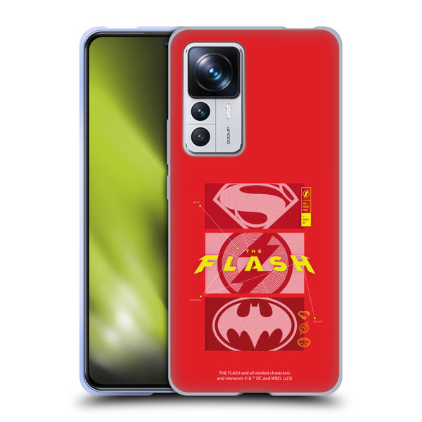 The Flash 2023 Graphics Superhero Logos Soft Gel Case for Xiaomi 12T Pro