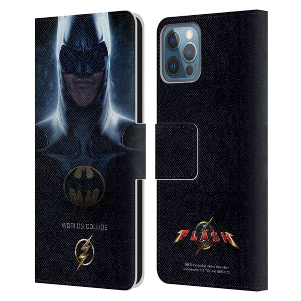 The Flash 2023 Poster Batman Leather Book Wallet Case Cover For Apple iPhone 12 / iPhone 12 Pro