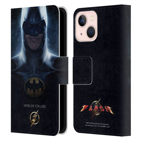 The Flash 2023 Poster Batman Leather Book Wallet Case Cover For Apple iPhone 13 Mini