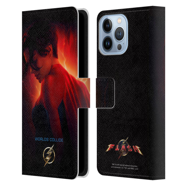 The Flash 2023 Poster Supergirl Leather Book Wallet Case Cover For Apple iPhone 13 Pro Max