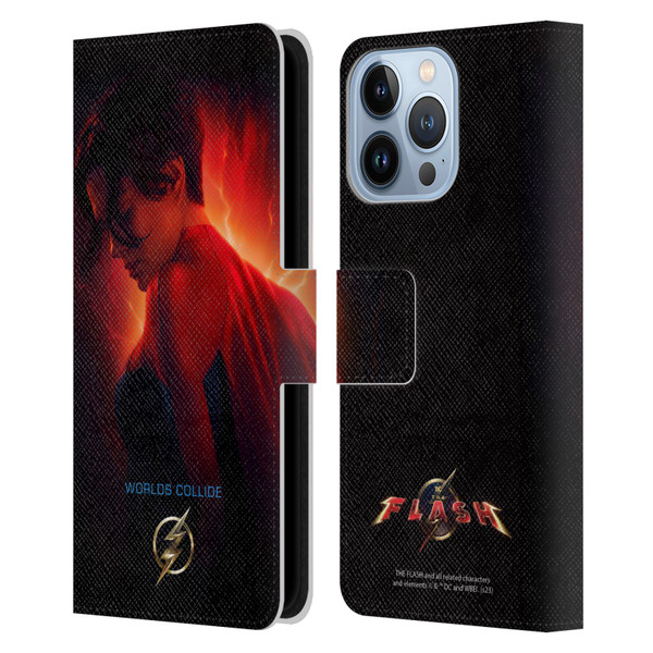 The Flash 2023 Poster Supergirl Leather Book Wallet Case Cover For Apple iPhone 13 Pro