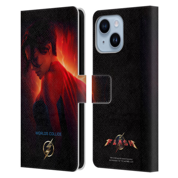 The Flash 2023 Poster Supergirl Leather Book Wallet Case Cover For Apple iPhone 14 Plus