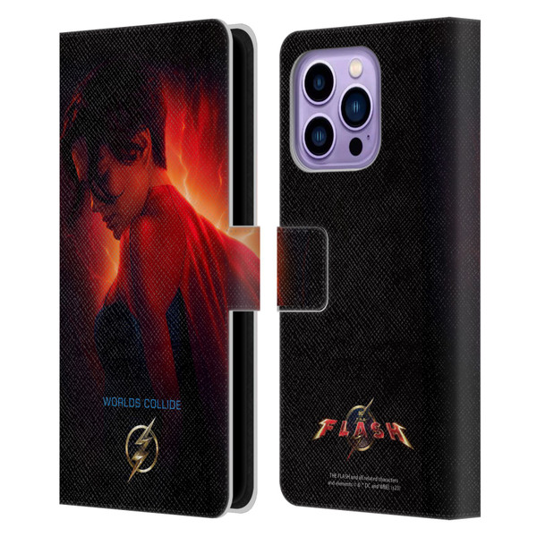The Flash 2023 Poster Supergirl Leather Book Wallet Case Cover For Apple iPhone 14 Pro Max