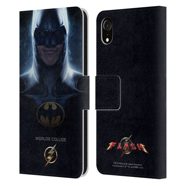 The Flash 2023 Poster Batman Leather Book Wallet Case Cover For Apple iPhone XR
