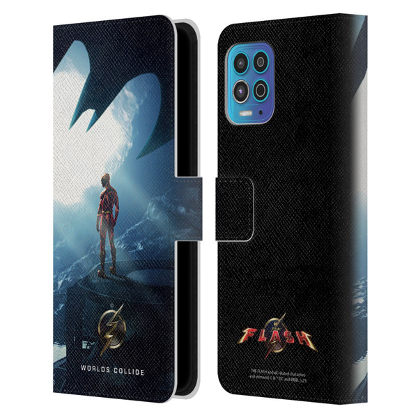 The Flash 2023 Poster Key Art Leather Book Wallet Case Cover For Motorola Moto G100