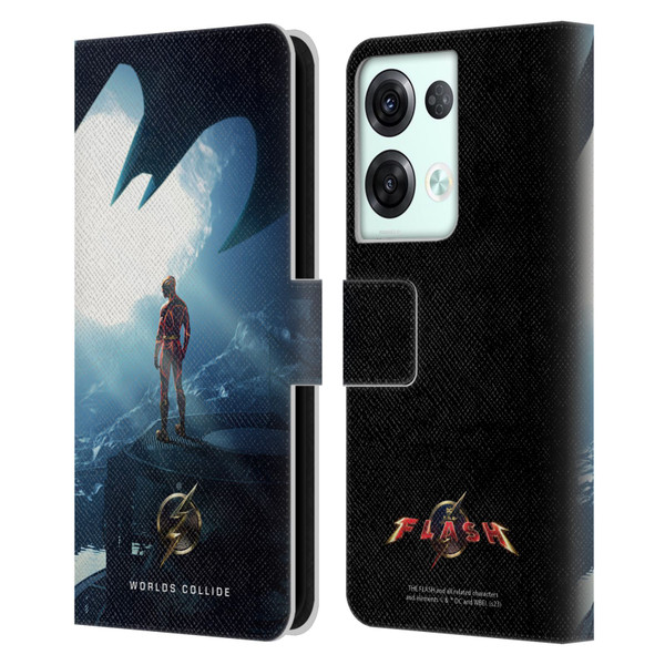 The Flash 2023 Poster Key Art Leather Book Wallet Case Cover For OPPO Reno8 Pro
