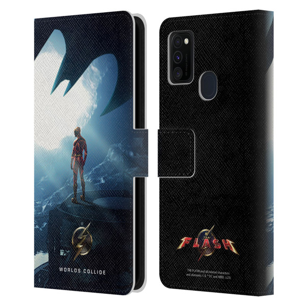 The Flash 2023 Poster Key Art Leather Book Wallet Case Cover For Samsung Galaxy M30s (2019)/M21 (2020)