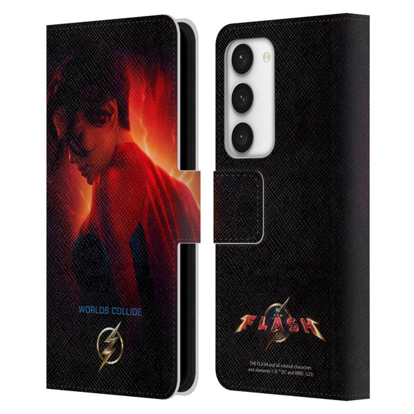 The Flash 2023 Poster Supergirl Leather Book Wallet Case Cover For Samsung Galaxy S23 5G