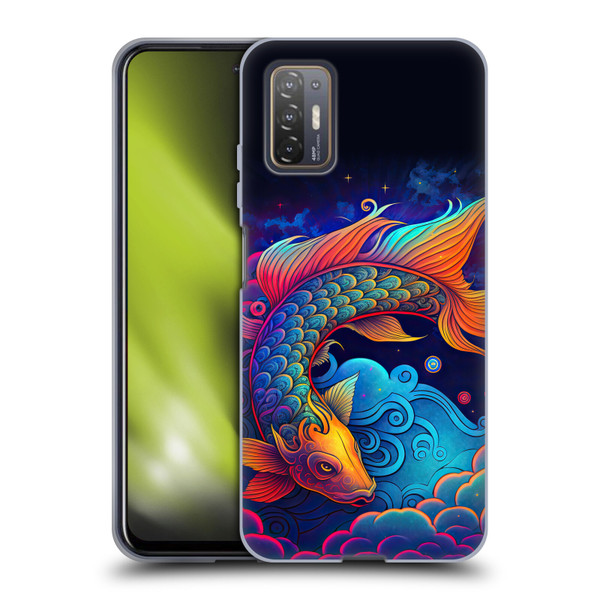 Wumples Cosmic Animals Clouded Koi Fish Soft Gel Case for HTC Desire 21 Pro 5G