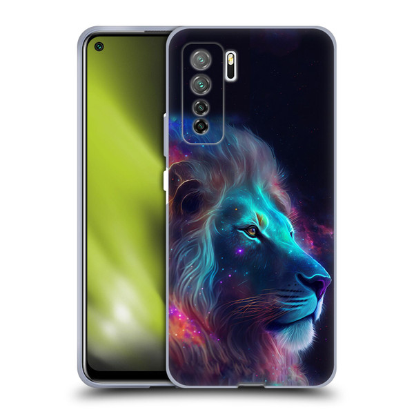 Wumples Cosmic Animals Lion Soft Gel Case for Huawei Nova 7 SE/P40 Lite 5G