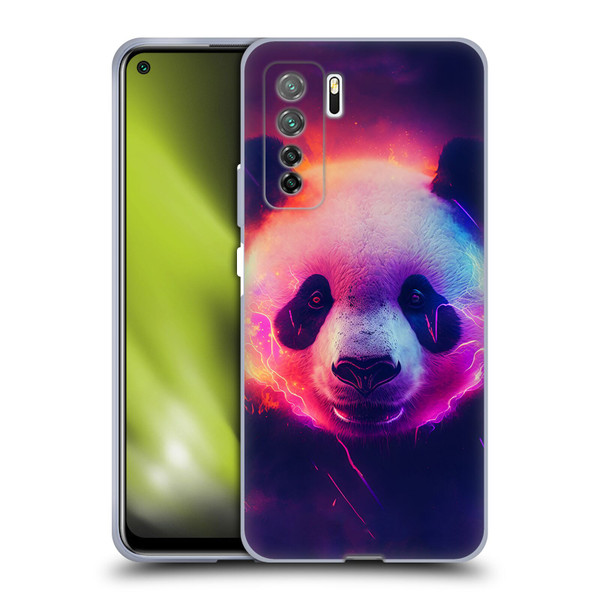 Wumples Cosmic Animals Panda Soft Gel Case for Huawei Nova 7 SE/P40 Lite 5G