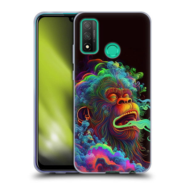 Wumples Cosmic Animals Clouded Monkey Soft Gel Case for Huawei P Smart (2020)