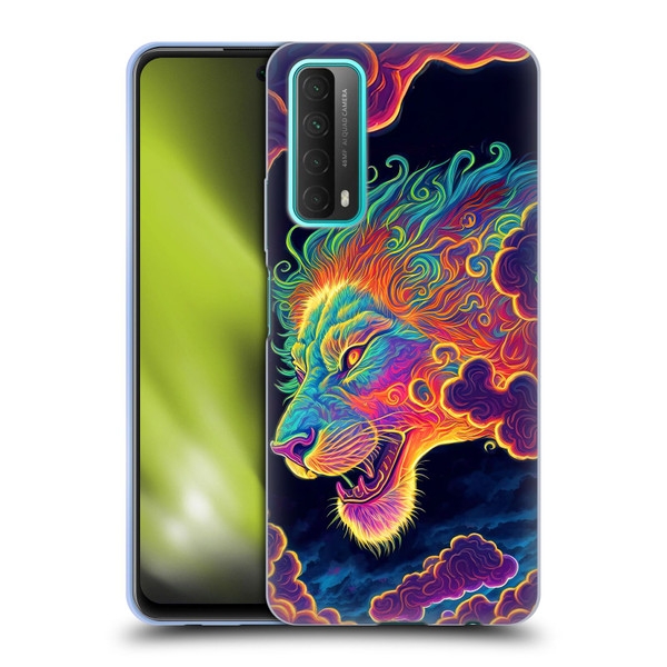 Wumples Cosmic Animals Clouded Lion Soft Gel Case for Huawei P Smart (2021)