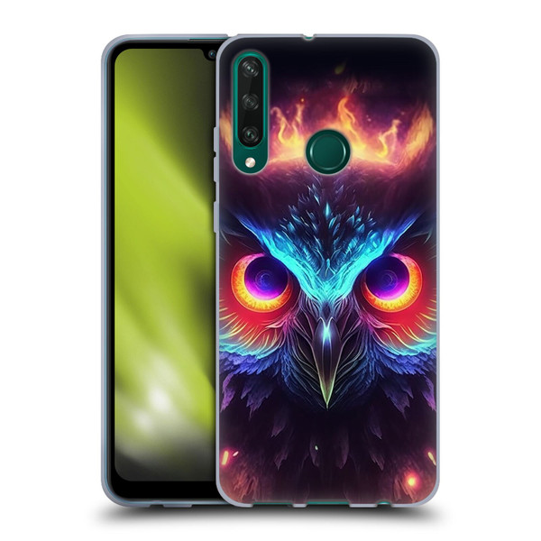 Wumples Cosmic Animals Owl Soft Gel Case for Huawei Y6p