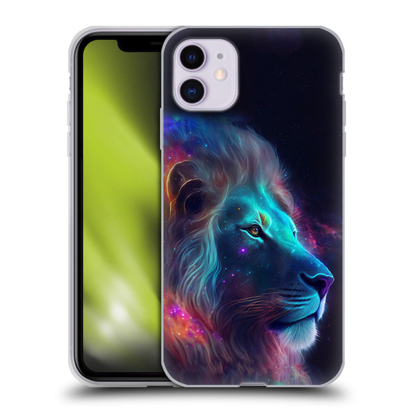 Wumples Cosmic Animals Lion Soft Gel Case for Apple iPhone 11
