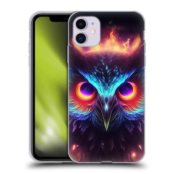 Wumples Cosmic Animals Owl Soft Gel Case for Apple iPhone 11