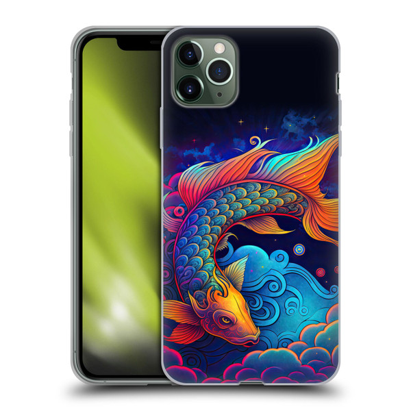 Wumples Cosmic Animals Clouded Koi Fish Soft Gel Case for Apple iPhone 11 Pro Max