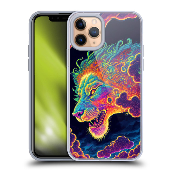 Wumples Cosmic Animals Clouded Lion Soft Gel Case for Apple iPhone 11 Pro