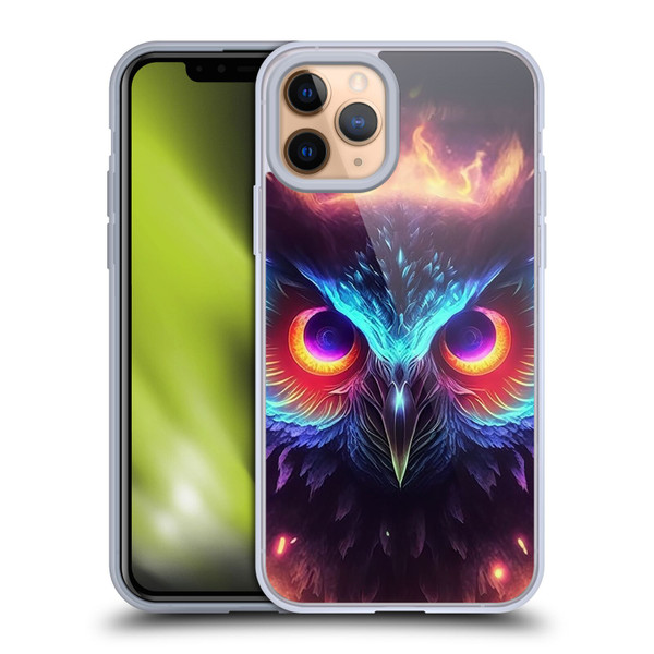Wumples Cosmic Animals Owl Soft Gel Case for Apple iPhone 11 Pro