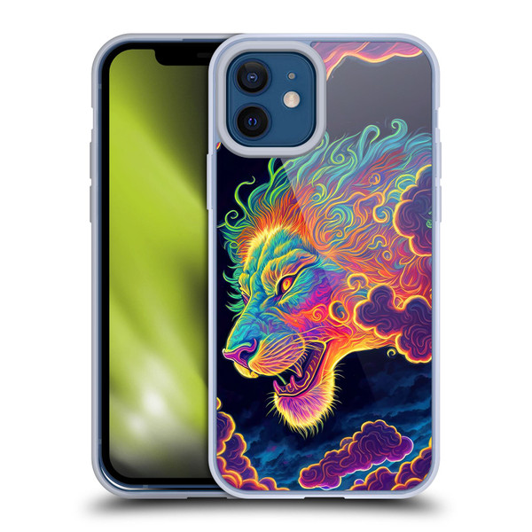 Wumples Cosmic Animals Clouded Lion Soft Gel Case for Apple iPhone 12 / iPhone 12 Pro