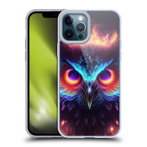 Wumples Cosmic Animals Owl Soft Gel Case for Apple iPhone 12 Pro Max