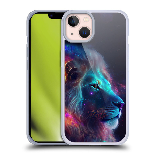 Wumples Cosmic Animals Lion Soft Gel Case for Apple iPhone 13
