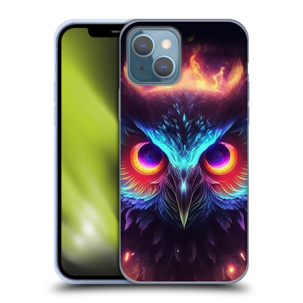 Wumples Cosmic Animals Owl Soft Gel Case for Apple iPhone 13