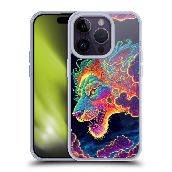 Wumples Cosmic Animals Clouded Lion Soft Gel Case for Apple iPhone 14 Pro