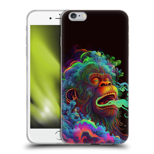 Wumples Cosmic Animals Clouded Monkey Soft Gel Case for Apple iPhone 6 Plus / iPhone 6s Plus