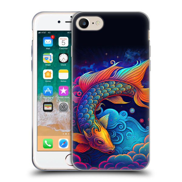 Wumples Cosmic Animals Clouded Koi Fish Soft Gel Case for Apple iPhone 7 / 8 / SE 2020 & 2022