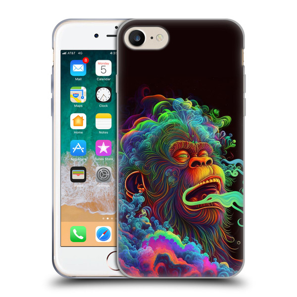 Wumples Cosmic Animals Clouded Monkey Soft Gel Case for Apple iPhone 7 / 8 / SE 2020 & 2022