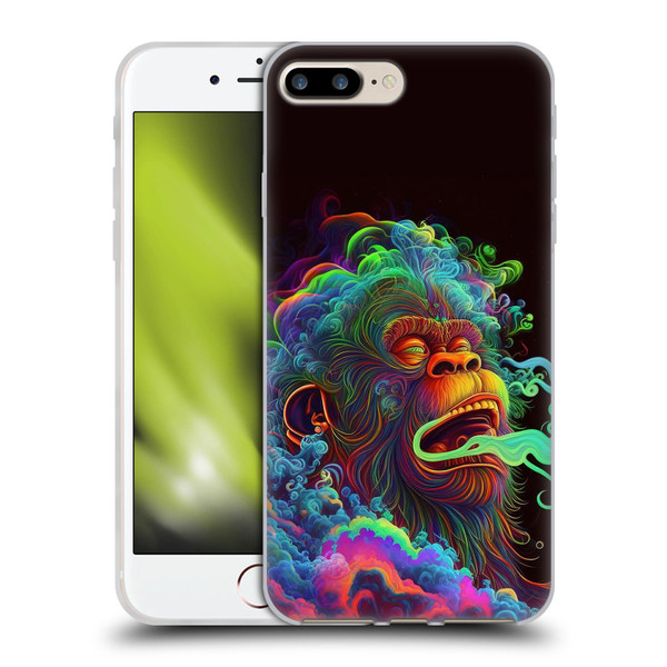 Wumples Cosmic Animals Clouded Monkey Soft Gel Case for Apple iPhone 7 Plus / iPhone 8 Plus