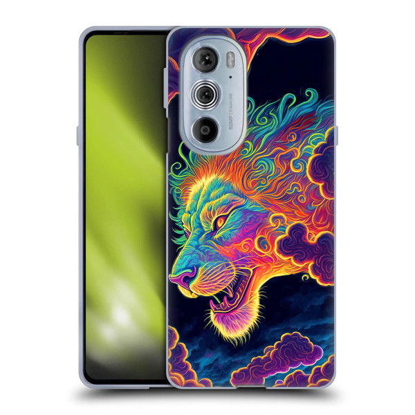 Wumples Cosmic Animals Clouded Lion Soft Gel Case for Motorola Edge X30