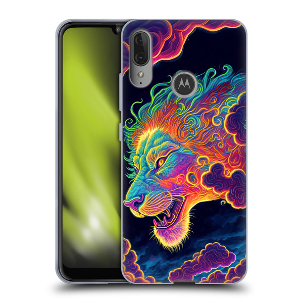 Wumples Cosmic Animals Clouded Lion Soft Gel Case for Motorola Moto E6 Plus