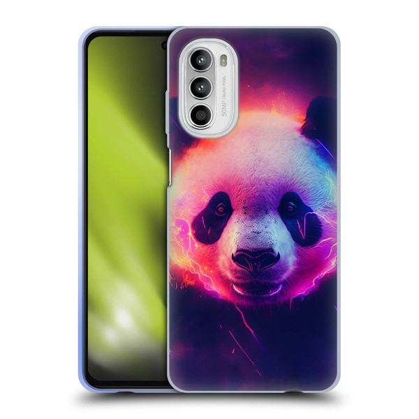 Wumples Cosmic Animals Panda Soft Gel Case for Motorola Moto G52