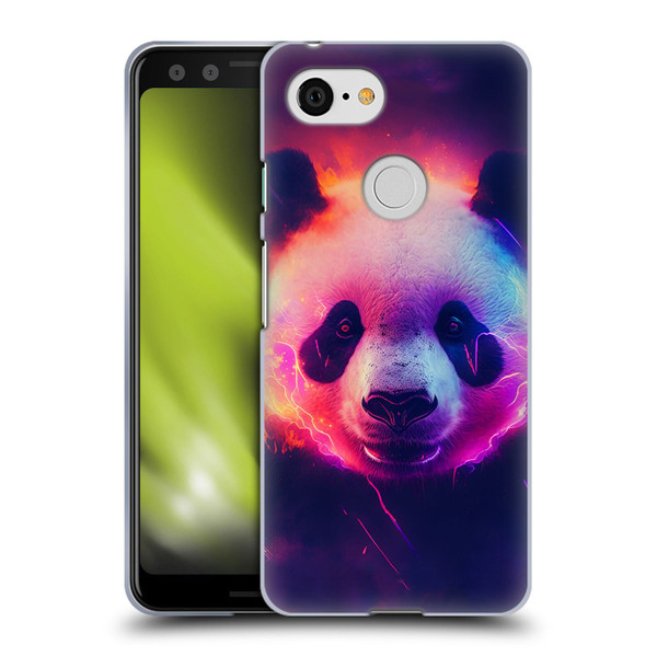 Wumples Cosmic Animals Panda Soft Gel Case for Google Pixel 3