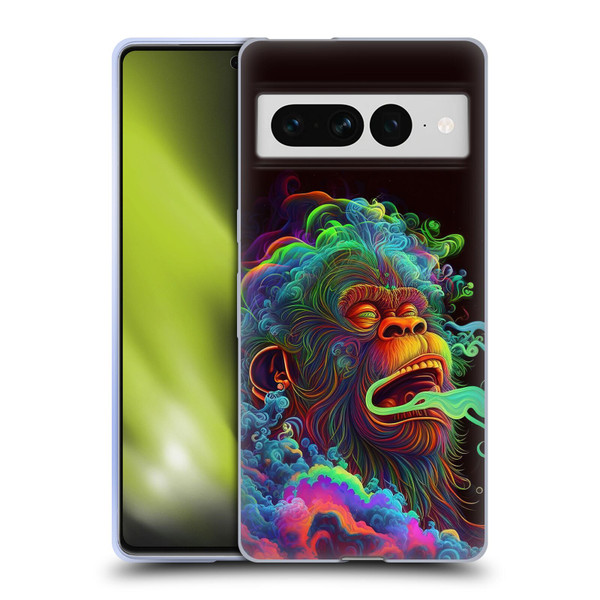 Wumples Cosmic Animals Clouded Monkey Soft Gel Case for Google Pixel 7 Pro