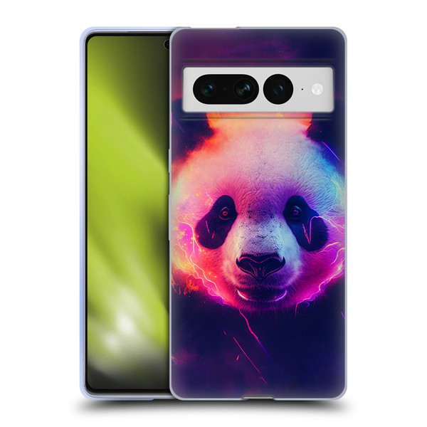 Wumples Cosmic Animals Panda Soft Gel Case for Google Pixel 7 Pro