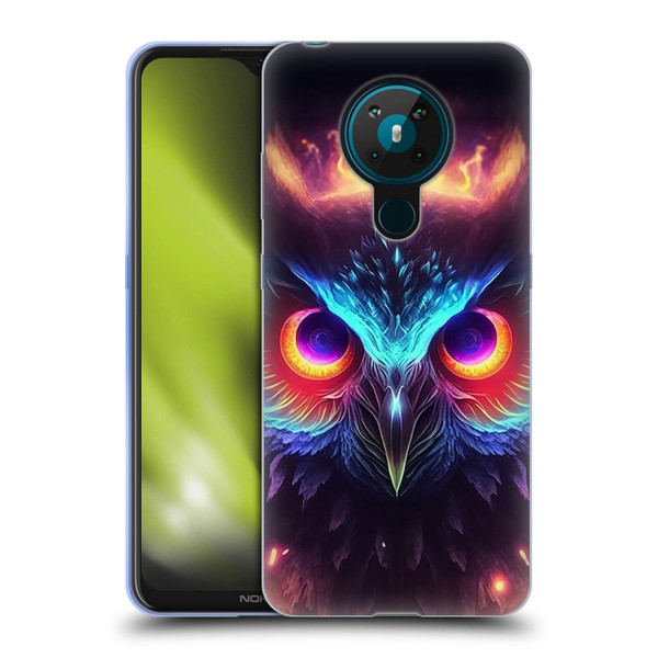 Wumples Cosmic Animals Owl Soft Gel Case for Nokia 5.3