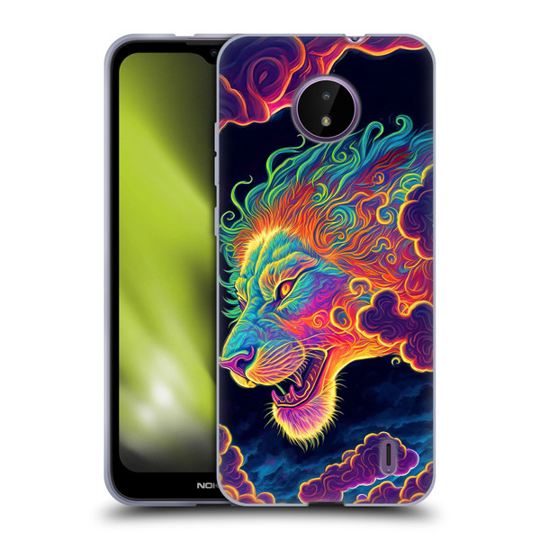Wumples Cosmic Animals Clouded Lion Soft Gel Case for Nokia C10 / C20