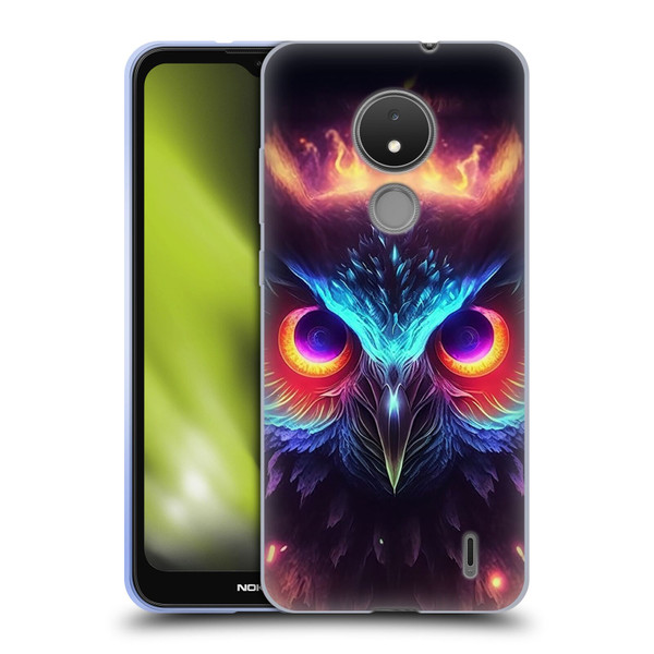 Wumples Cosmic Animals Owl Soft Gel Case for Nokia C21
