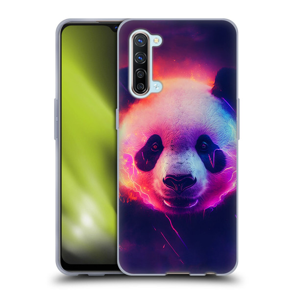 Wumples Cosmic Animals Panda Soft Gel Case for OPPO Find X2 Lite 5G