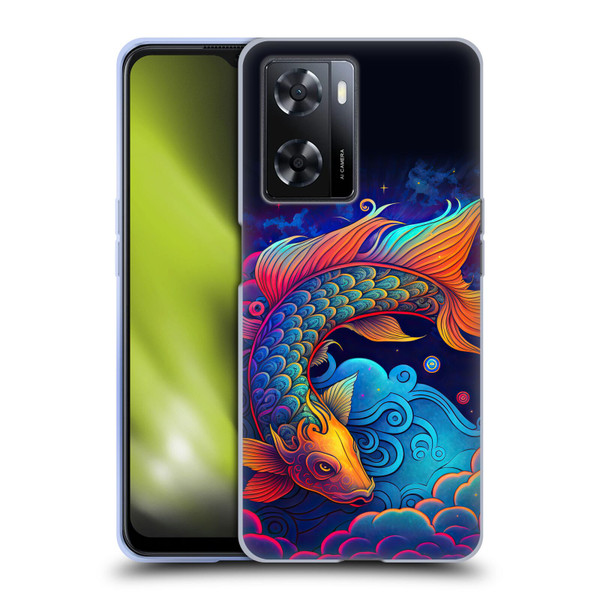 Wumples Cosmic Animals Clouded Koi Fish Soft Gel Case for OPPO A57s