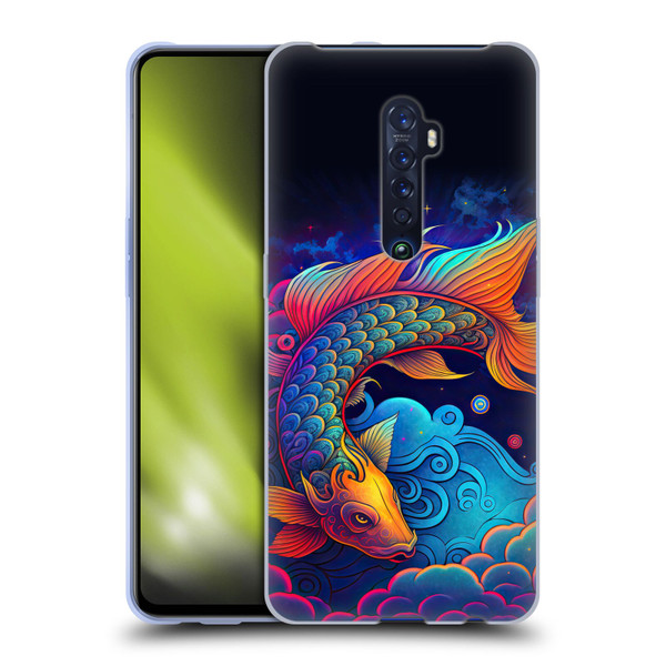 Wumples Cosmic Animals Clouded Koi Fish Soft Gel Case for OPPO Reno 2