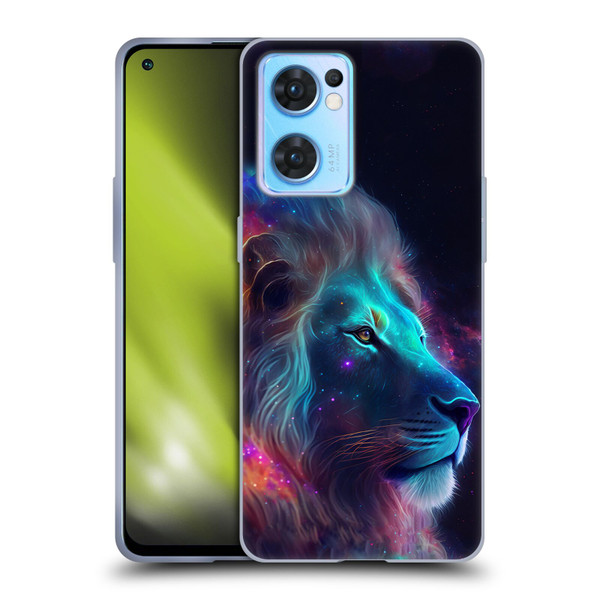 Wumples Cosmic Animals Lion Soft Gel Case for OPPO Reno7 5G / Find X5 Lite