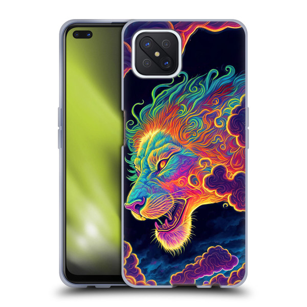 Wumples Cosmic Animals Clouded Lion Soft Gel Case for OPPO Reno4 Z 5G