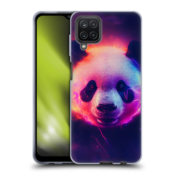 Wumples Cosmic Animals Panda Soft Gel Case for Samsung Galaxy A12 (2020)