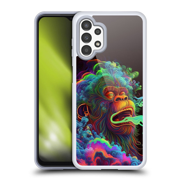 Wumples Cosmic Animals Clouded Monkey Soft Gel Case for Samsung Galaxy A13 (2022)