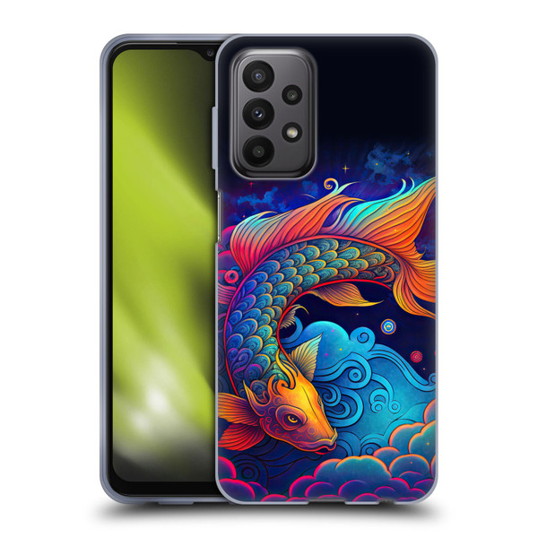 Wumples Cosmic Animals Clouded Koi Fish Soft Gel Case for Samsung Galaxy A23 / 5G (2022)