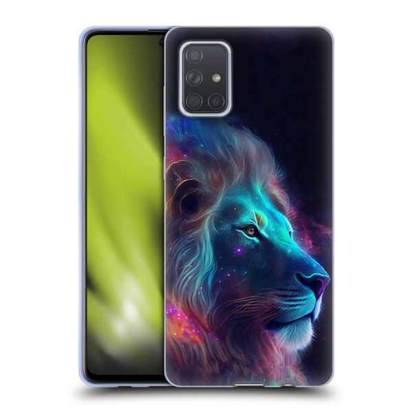 Wumples Cosmic Animals Lion Soft Gel Case for Samsung Galaxy A71 (2019)